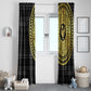African Adinkra Window Curtain Sankofa Bird - Gold Version - Chest Arm Tattoo