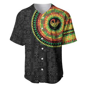 African Sankofa Bird Baseball Jersey Adinkra Symbols - Chest Arm Tattoo