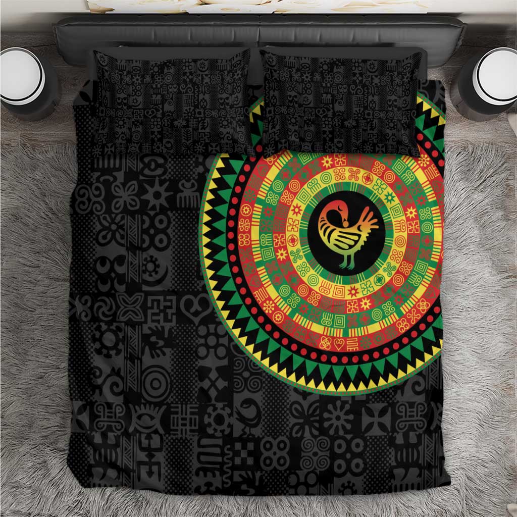 African Sankofa Bird Bedding Set Adinkra Symbols - Chest Arm Tattoo