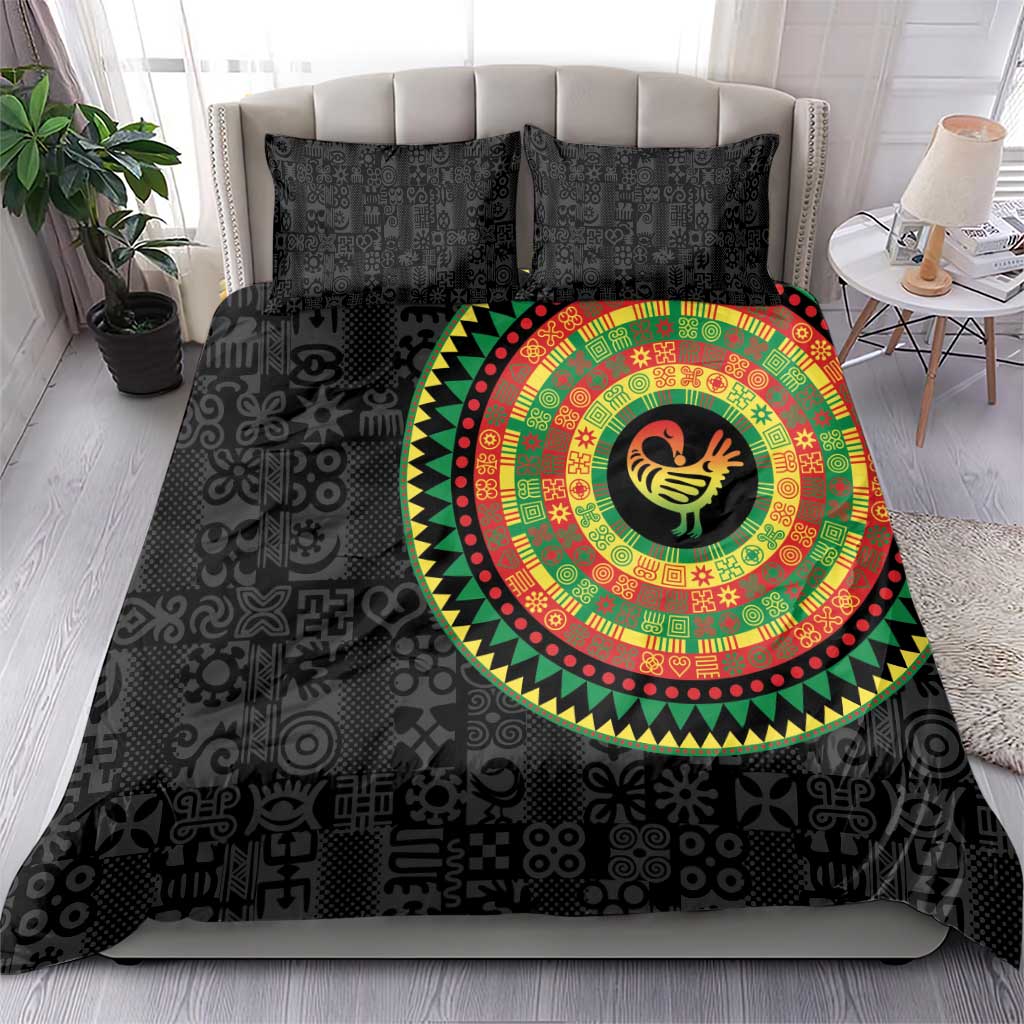 African Sankofa Bird Bedding Set Adinkra Symbols - Chest Arm Tattoo