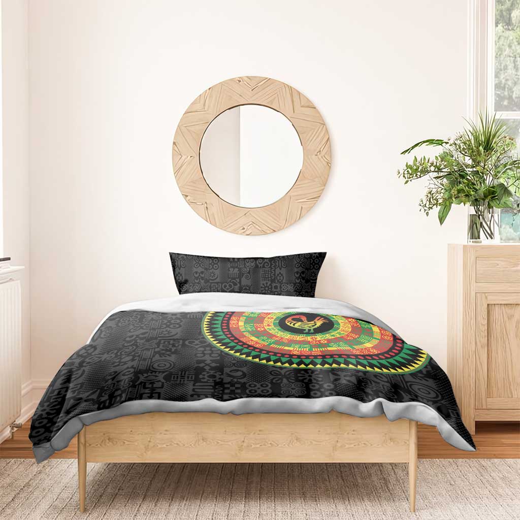 African Sankofa Bird Bedding Set Adinkra Symbols - Chest Arm Tattoo