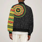 African Sankofa Bird Bomber Jacket Adinkra Symbols - Chest Arm Tattoo