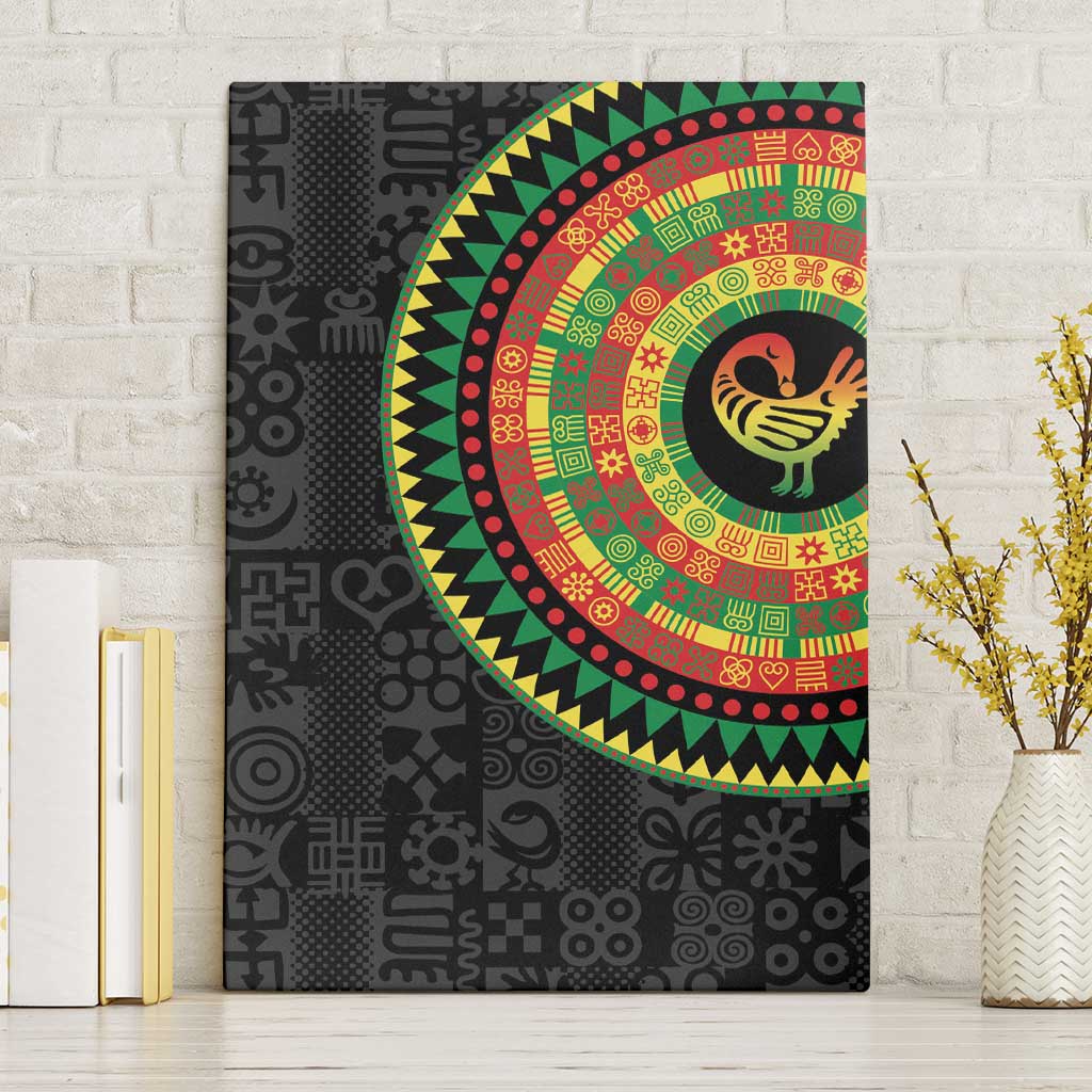 African Sankofa Bird Canvas Wall Art Adinkra Symbols - Chest Arm Tattoo