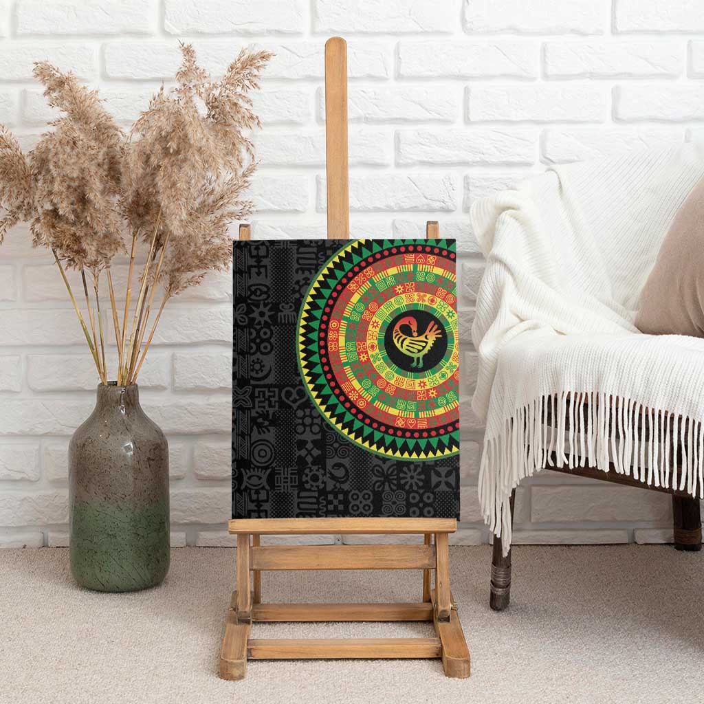 African Sankofa Bird Canvas Wall Art Adinkra Symbols - Chest Arm Tattoo