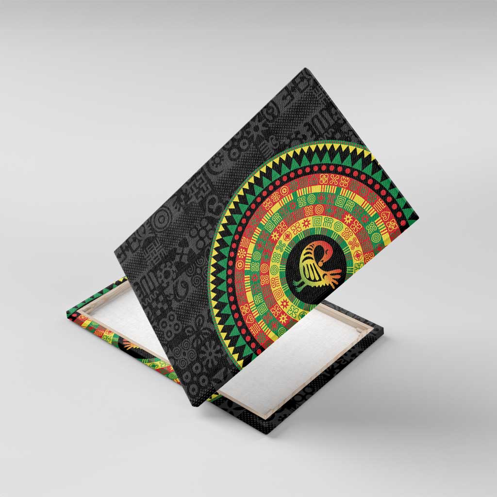 African Sankofa Bird Canvas Wall Art Adinkra Symbols - Chest Arm Tattoo