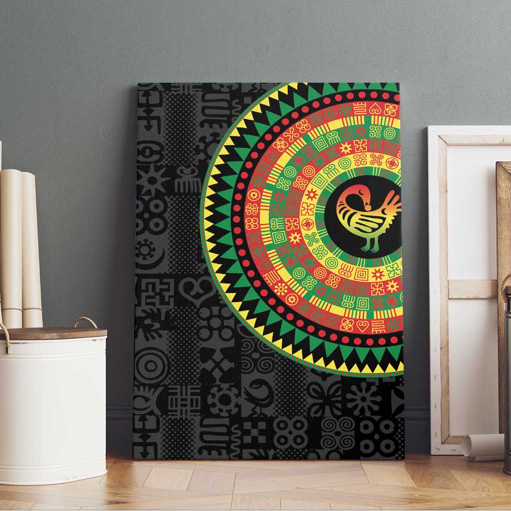 African Sankofa Bird Canvas Wall Art Adinkra Symbols - Chest Arm Tattoo