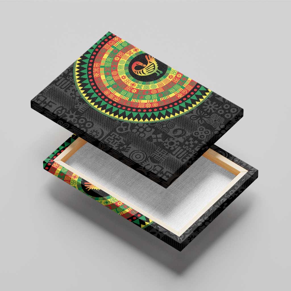 African Sankofa Bird Canvas Wall Art Adinkra Symbols - Chest Arm Tattoo