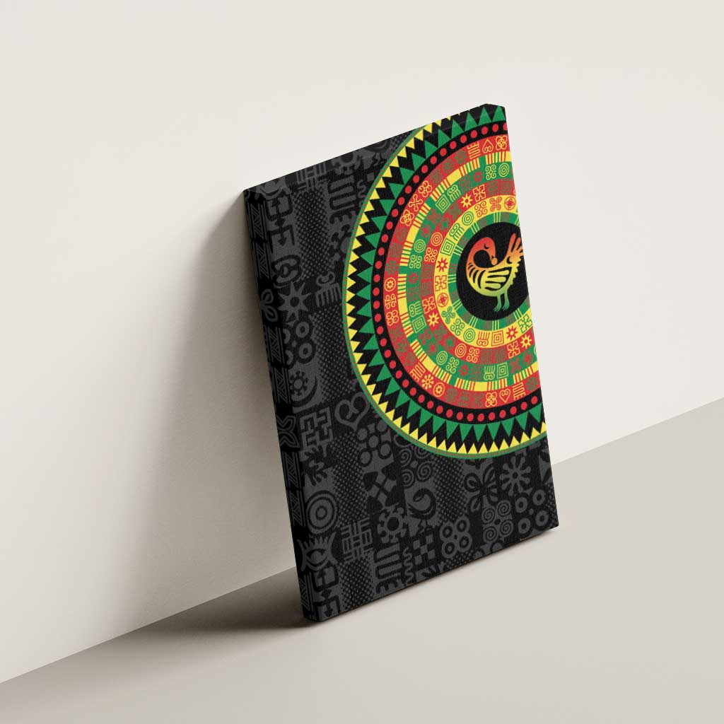 African Sankofa Bird Canvas Wall Art Adinkra Symbols - Chest Arm Tattoo