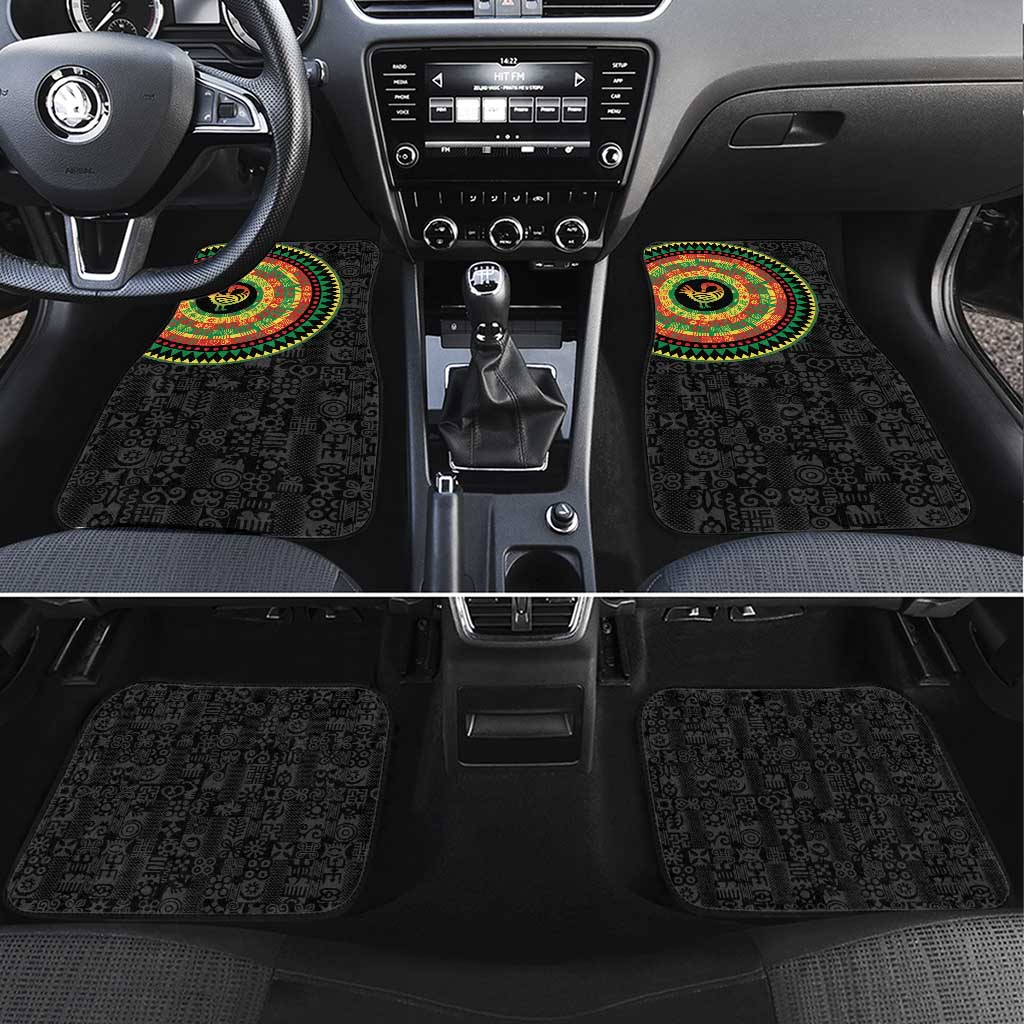African Sankofa Bird Car Mats Adinkra Symbols - Chest Arm Tattoo