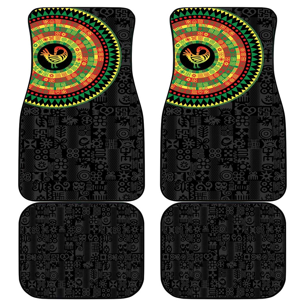 African Sankofa Bird Car Mats Adinkra Symbols - Chest Arm Tattoo