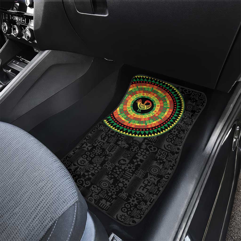 African Sankofa Bird Car Mats Adinkra Symbols - Chest Arm Tattoo