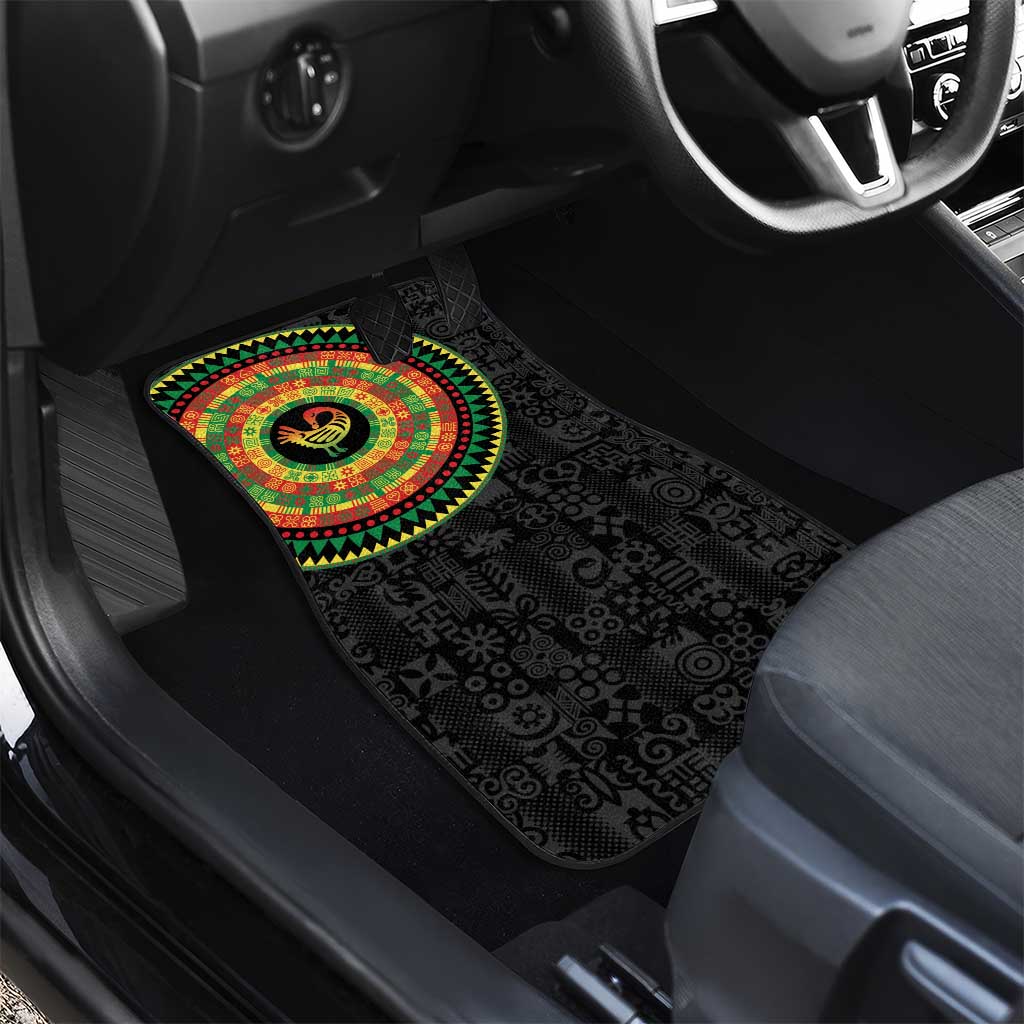 African Sankofa Bird Car Mats Adinkra Symbols - Chest Arm Tattoo