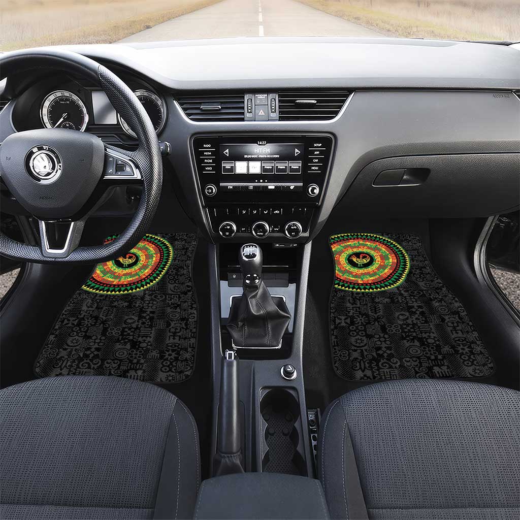 African Sankofa Bird Car Mats Adinkra Symbols - Chest Arm Tattoo