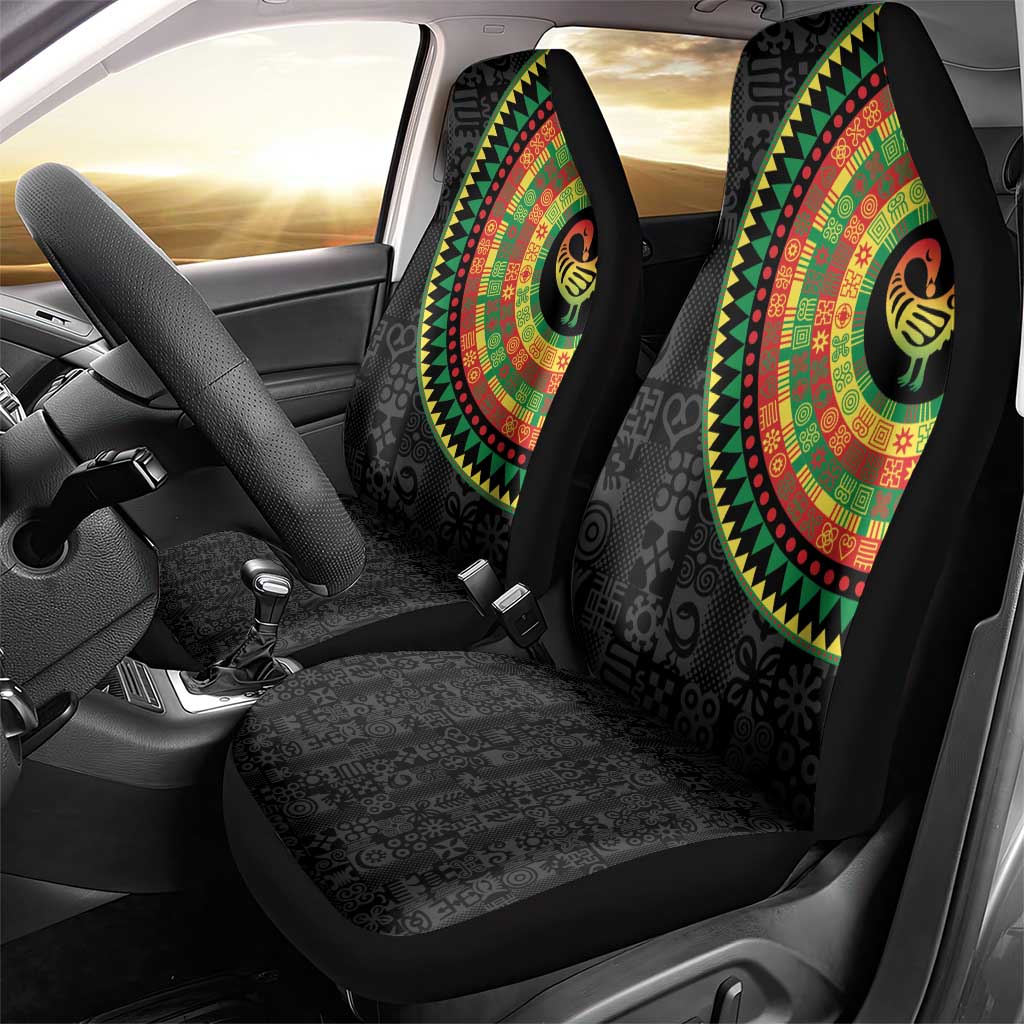 African Sankofa Bird Car Seat Cover Adinkra Symbols - Chest Arm Tattoo