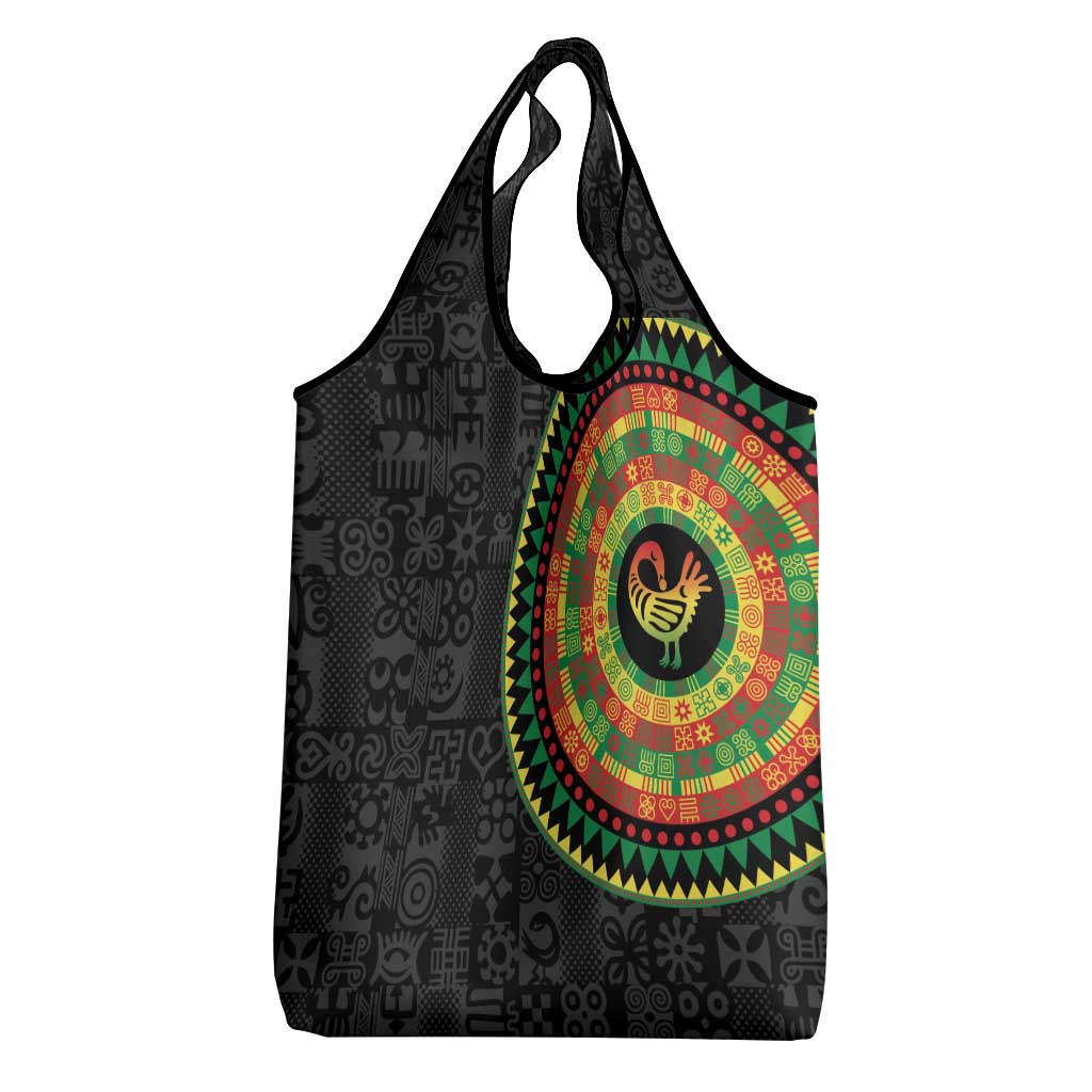 African Sankofa Bird Grocery Bag Adinkra Symbols - Chest Arm Tattoo