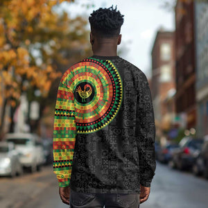 African Sankofa Bird Long Sleeve Shirt Adinkra Symbols - Chest Arm Tattoo