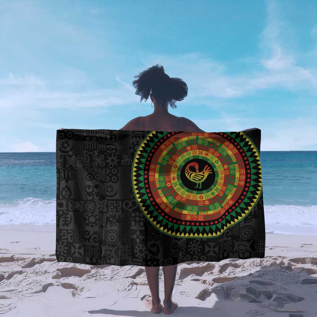 African Sankofa Bird Sarong Adinkra Symbols - Chest Arm Tattoo