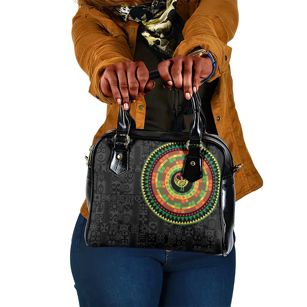 African Sankofa Bird Shoulder Handbag Adinkra Symbols - Chest Arm Tattoo