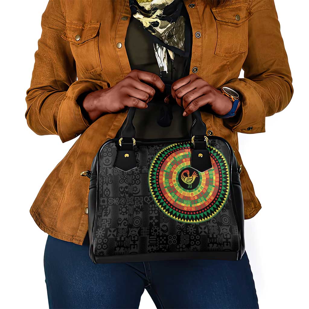 African Sankofa Bird Shoulder Handbag Adinkra Symbols - Chest Arm Tattoo