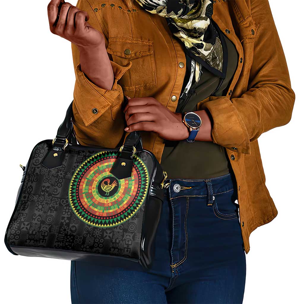 African Sankofa Bird Shoulder Handbag Adinkra Symbols - Chest Arm Tattoo