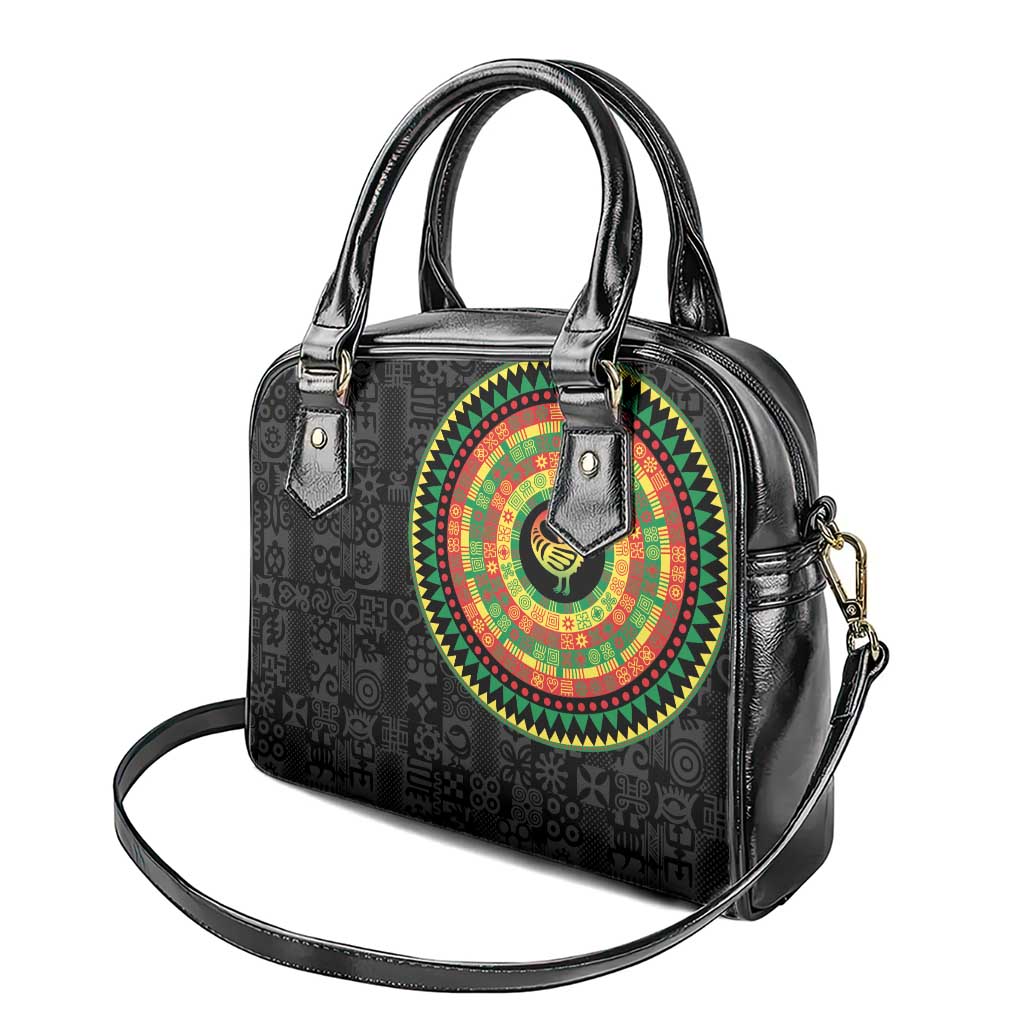 African Sankofa Bird Shoulder Handbag Adinkra Symbols - Chest Arm Tattoo