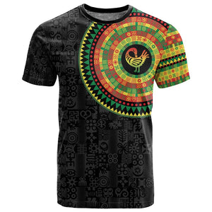 African Sankofa Bird T shirt Adinkra Symbols - Chest Arm Tattoo