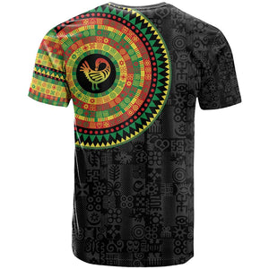 African Sankofa Bird T shirt Adinkra Symbols - Chest Arm Tattoo
