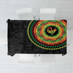 African Sankofa Bird Tablecloth Adinkra Symbols - Chest Arm Tattoo