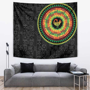 African Sankofa Bird Tapestry Adinkra Symbols - Chest Arm Tattoo