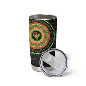 African Sankofa Bird Tumbler Cup Adinkra Symbols - Chest Arm Tattoo