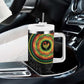 African Sankofa Bird Tumbler With Handle Adinkra Symbols - Chest Arm Tattoo