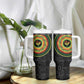 African Sankofa Bird Tumbler With Handle Adinkra Symbols - Chest Arm Tattoo