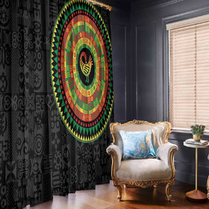 African Sankofa Bird Window Curtain Adinkra Symbols - Chest Arm Tattoo