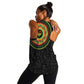 African Sankofa Bird Women Racerback Tank Adinkra Symbols - Chest Arm Tattoo