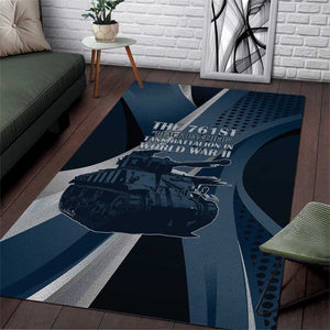 761st Tank Battalion WWII Area Rug Black Panthers Tribute