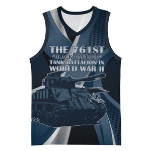 Personalized 761st Tank Battalion WWII Basketball Jersey Black Panthers Tribute