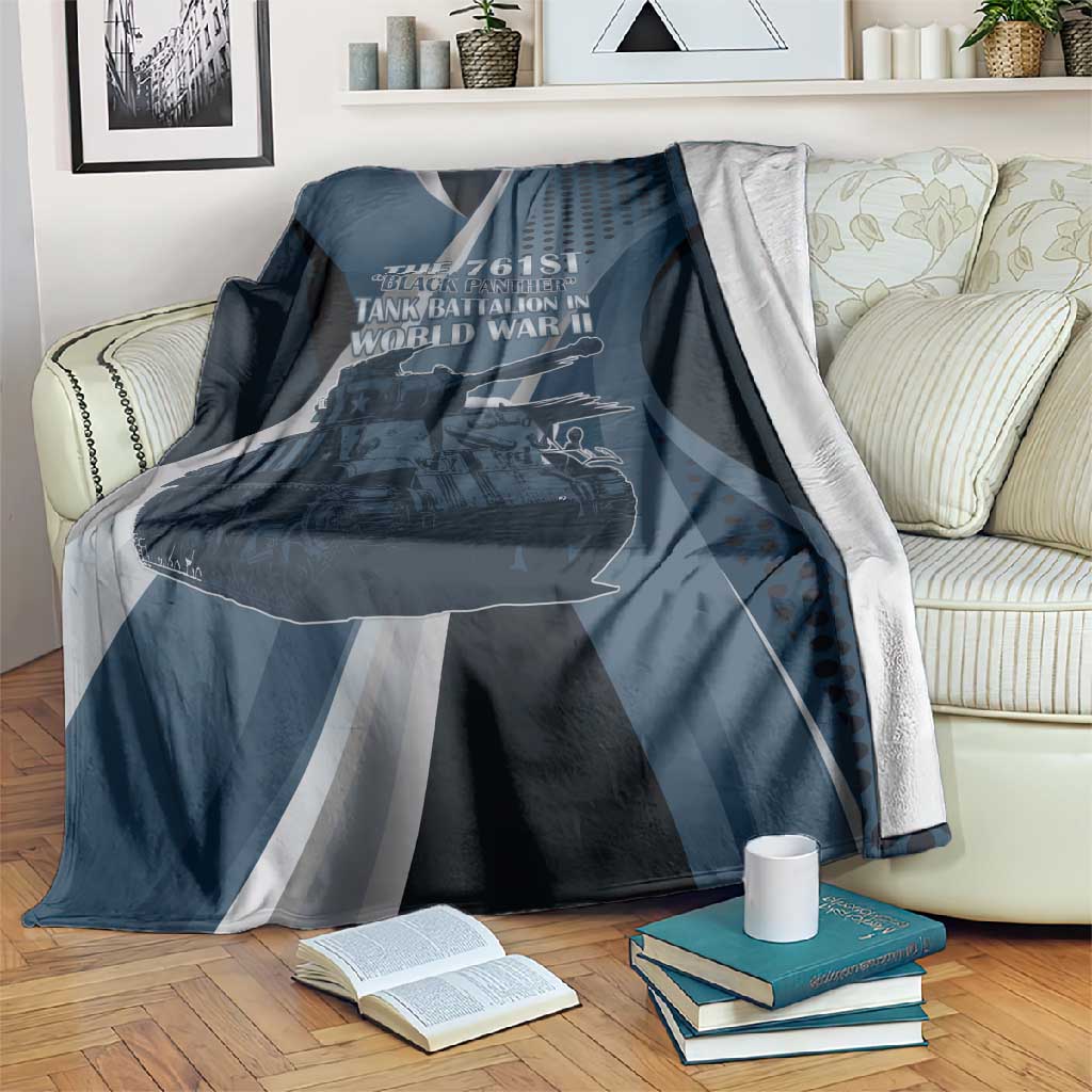 761st Tank Battalion WWII Blanket Black Panthers Tribute