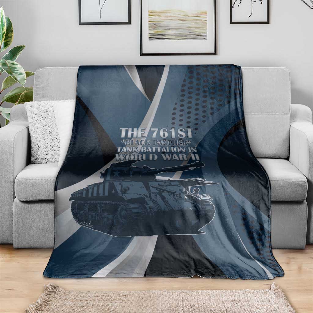 761st Tank Battalion WWII Blanket Black Panthers Tribute