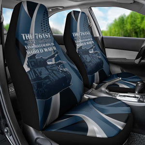 761st Tank Battalion WWII Car Seat Cover Black Panthers Tribute