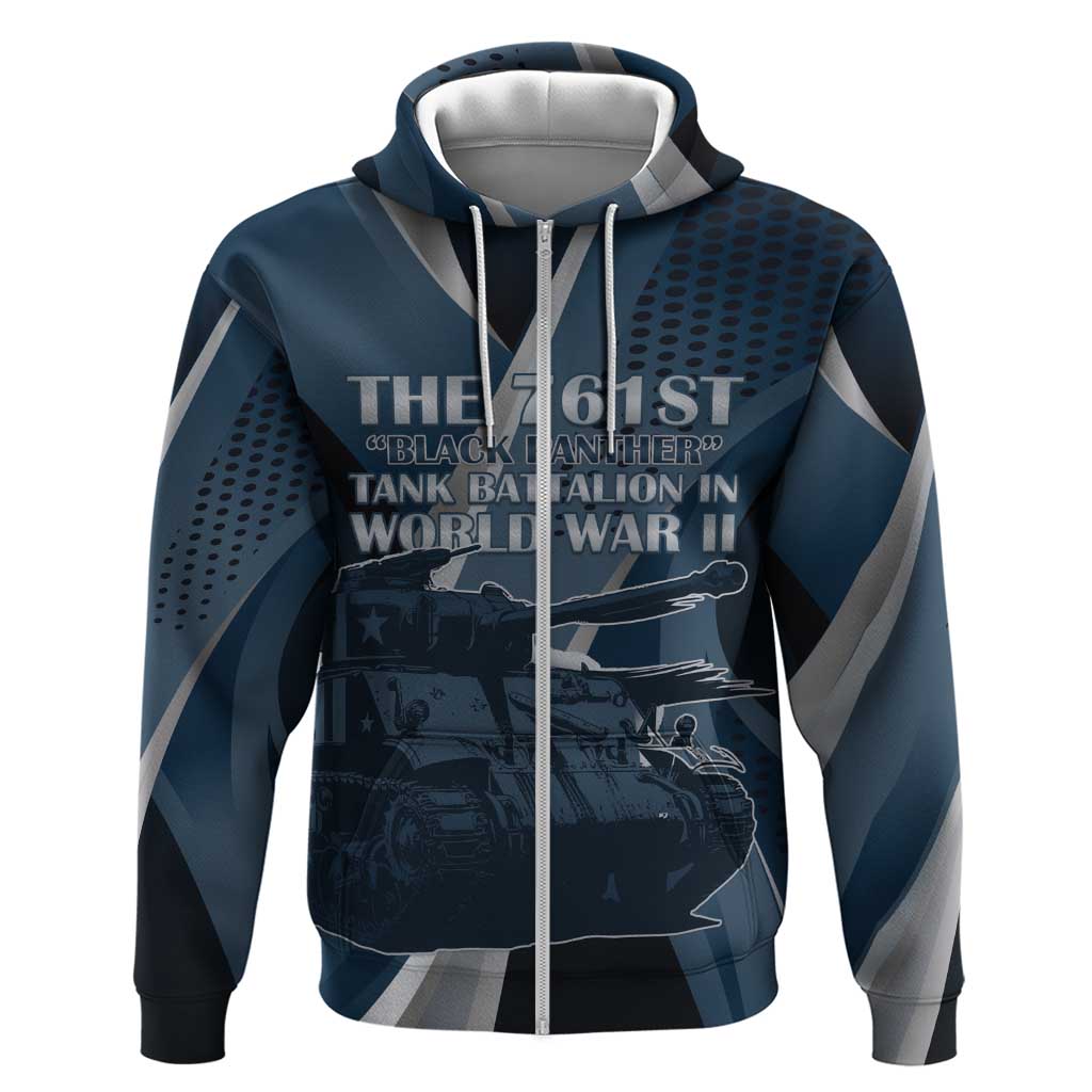 Personalized 761st Tank Battalion WWII Hoodie Black Panthers Tribute