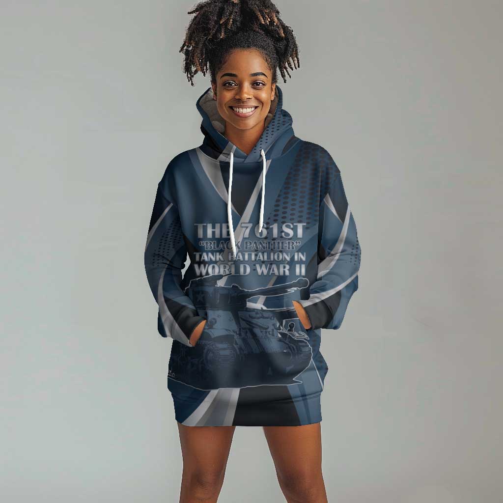 Personalized 761st Tank Battalion WWII Hoodie Dress Black Panthers Tribute