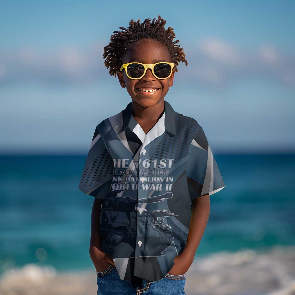 Personalized 761st Tank Battalion WWII Kid Hawaiian Shirt Black Panthers Tribute