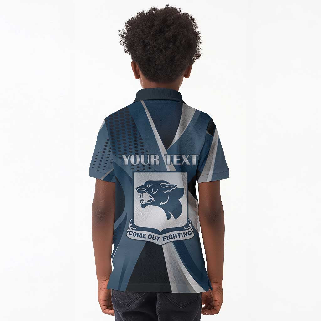 Personalized 761st Tank Battalion WWII Kid Polo Shirt Black Panthers Tribute