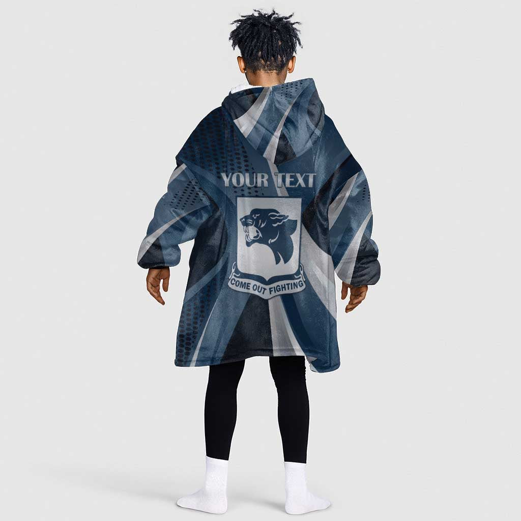 Personalized 761st Tank Battalion WWII Kid Wearable Blanket Hoodie Black Panthers Tribute