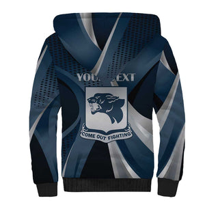Personalized 761st Tank Battalion WWII Sherpa Hoodie Black Panthers Tribute