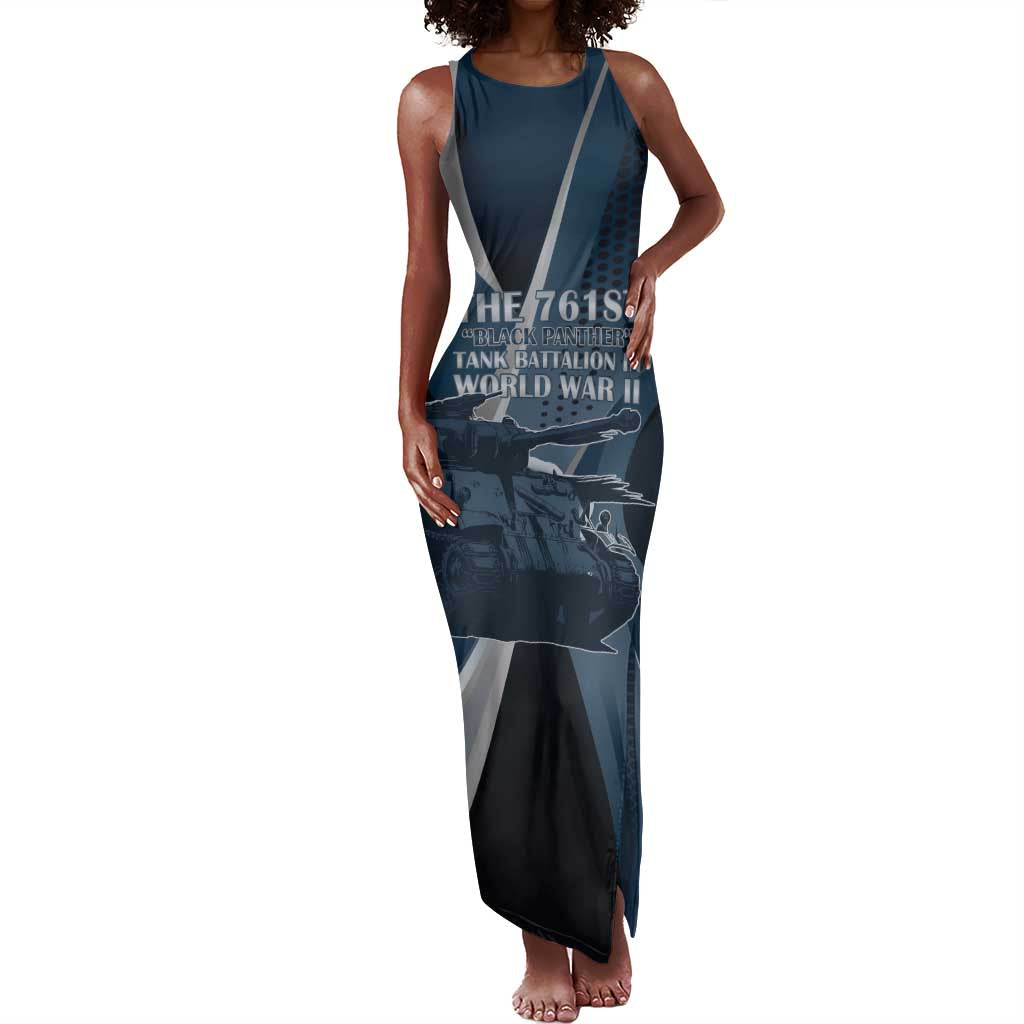 Personalized 761st Tank Battalion WWII Tank Maxi Dress Black Panthers Tribute