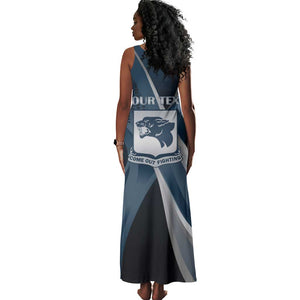 Personalized 761st Tank Battalion WWII Tank Maxi Dress Black Panthers Tribute