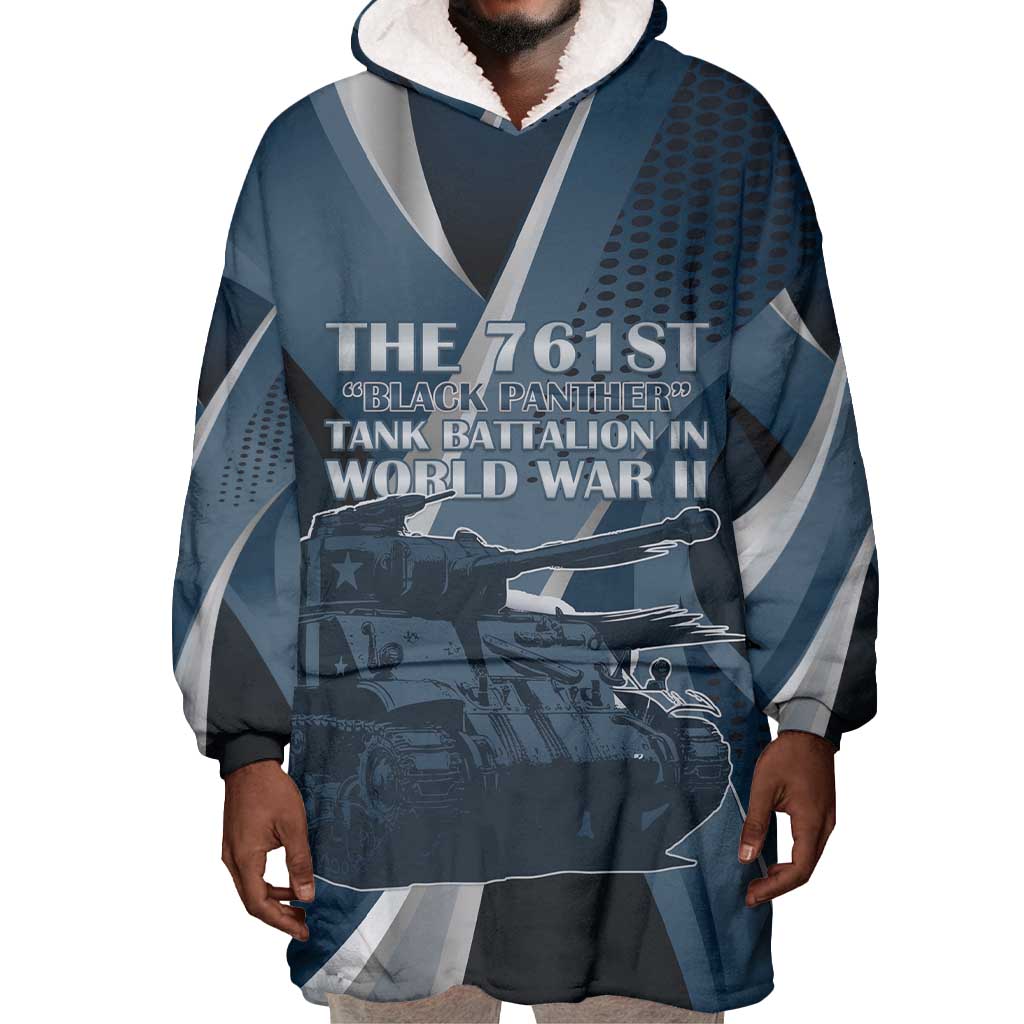 Personalized 761st Tank Battalion WWII Wearable Blanket Hoodie Black Panthers Tribute