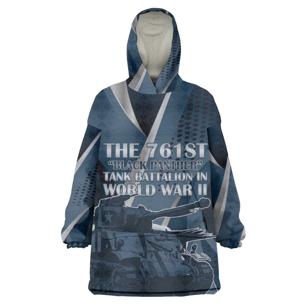 Personalized 761st Tank Battalion WWII Wearable Blanket Hoodie Black Panthers Tribute
