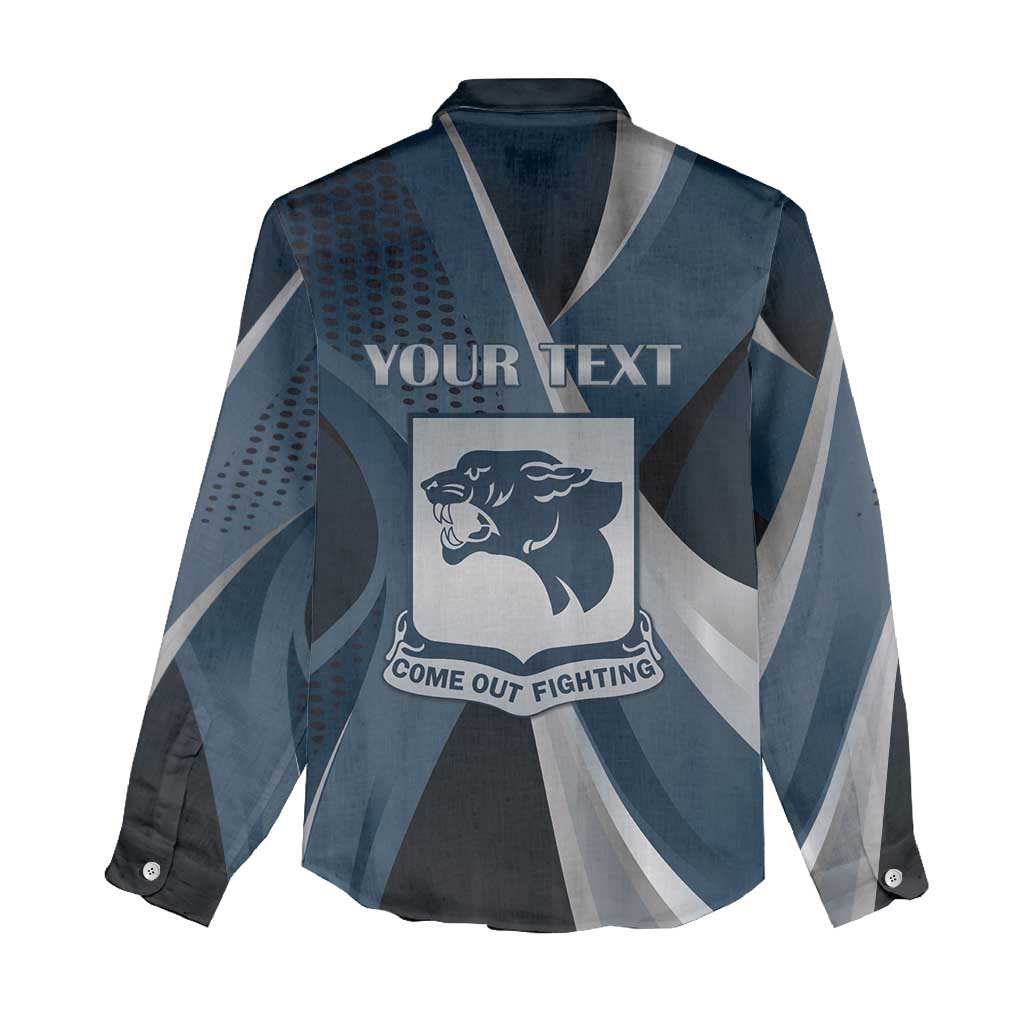 Personalized 761st Tank Battalion WWII Women Casual Shirt Black Panthers Tribute